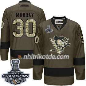 Pittsburgh Penguins Trikot Matt Murray 30 Adidas 2017-2018 Camo Green 2017 Stanley Cup Champions Authentic - Herren